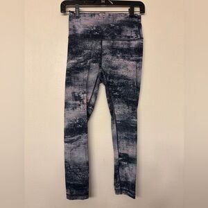 Lululemon High Rise Azurite Seashell Wunder Under 7/8 Leggings Luxtreme Size 6